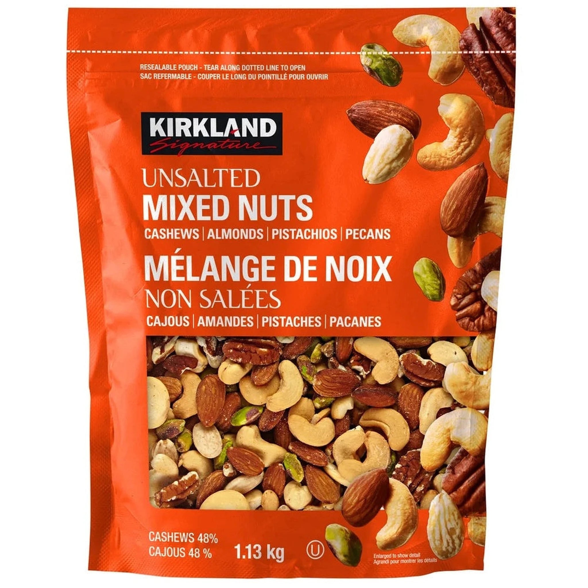 Kirkland Signature MĂŠlange de Noix Non SalĂŠes â 1,13 kg