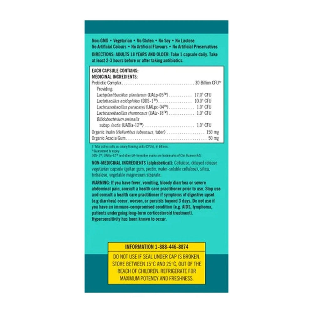 Kirkland Signature Daily Probiotic 30 Milliards UFC â 90 Capsules VĂŠgĂŠtariennes