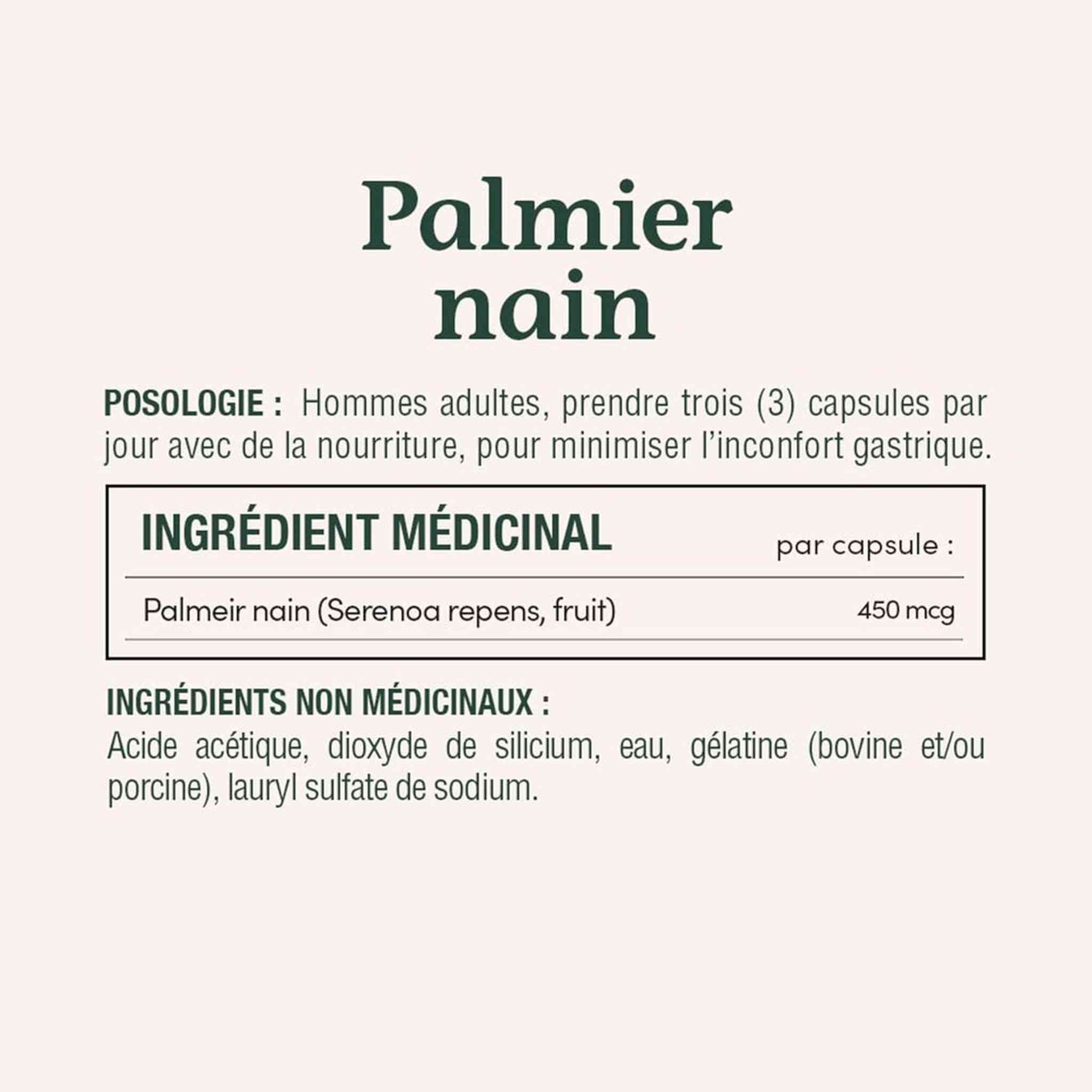 Nature's Bounty Palmier Nain 450mg – 100 Capsules – Santé Prostatique