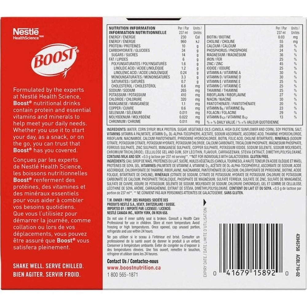 Boost Original - Boisson Nutritive Complète 26 Vitamines | 237ml
