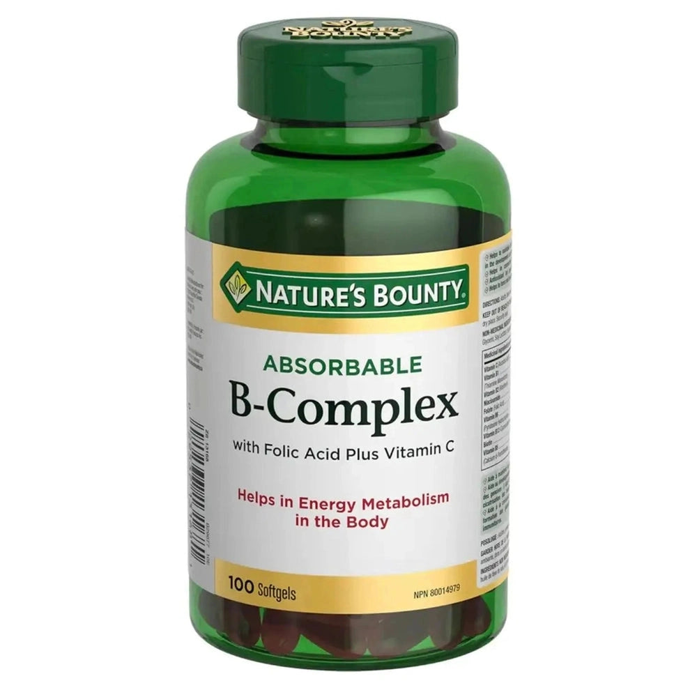 B-Complex Vitamines B Complètes - Énergie & Métabolisme | 100 Softgels