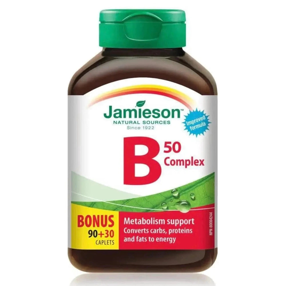 B-Complex Jamieson - Énergie & Vitalité | 120 Comprimés