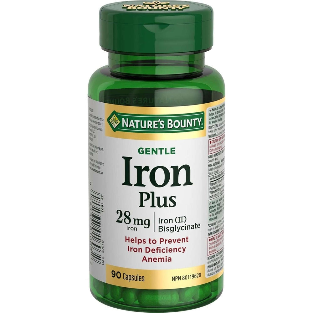 Fer Doux 28mg Nature's Bounty - Facile à Digérer | 150 Capsules