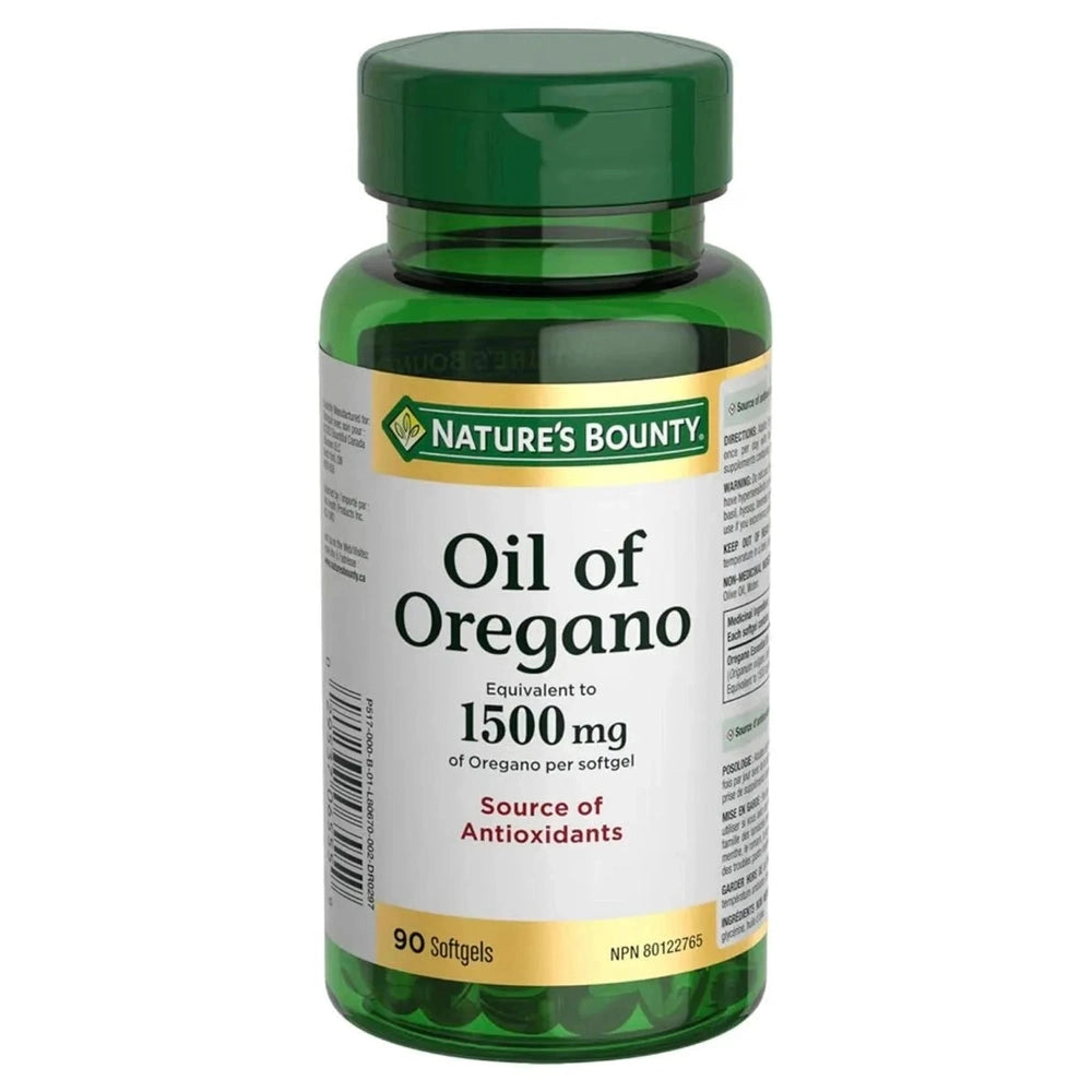 Huile d'Origan 1500mg Nature's Bounty - ImmunitĂŠ & Antioxydant | 80 Softgels