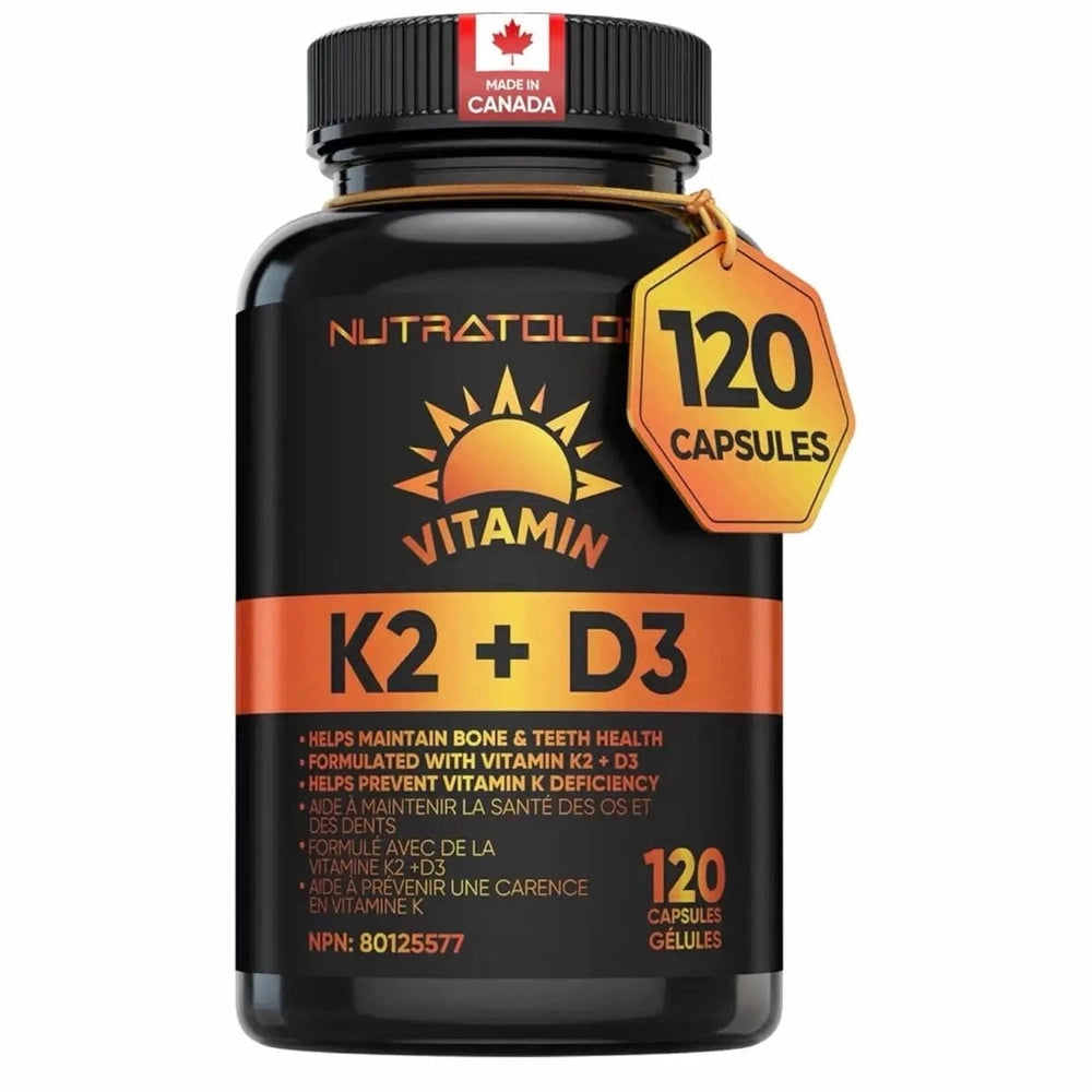 K2 + D3 Nutratology - SantĂŠ Osseuse & Cardiovasculaire | 120 Capsules