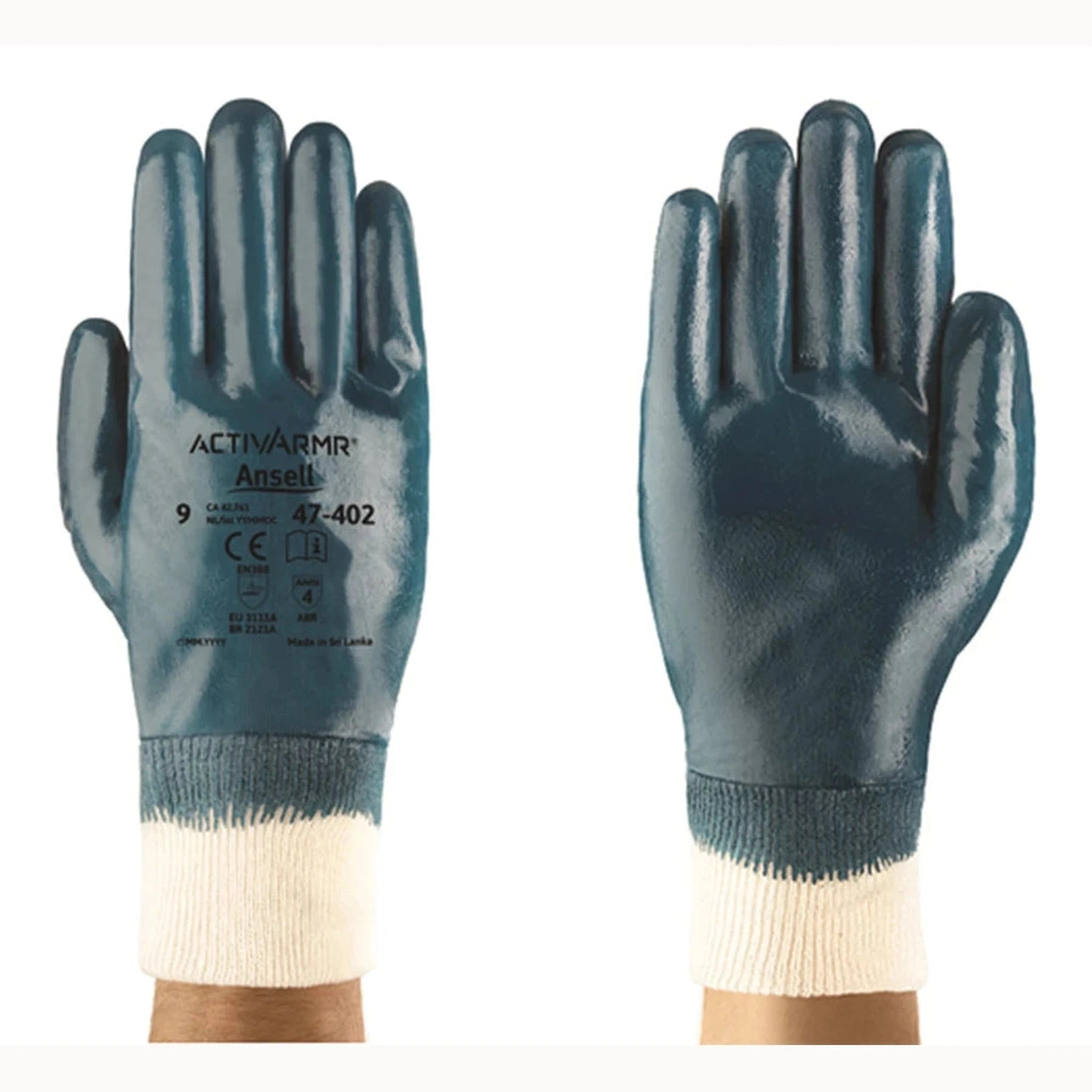 Gants Nitrile Entièrement Enduits Ansell Hylite 47-402 – Industrial Work Gloves