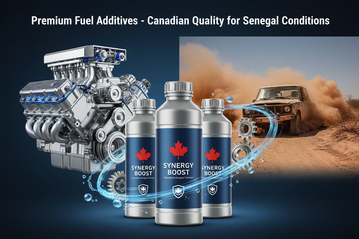 Combat poor fuel quality and restore your engine’s power with Big Papa Enterprise’s range of premium additives. Imported directly from Canada, our fuel treatments and oil stabilizers are essential for protecting vehicles against the harsh operating conditions in Senegal.
Dirty fuel can clog injectors, reduce power, and cause excessive smoke. Our industrial-strength additives clean your entire fuel system, boost octane/cetane levels, and lubricate critical engine parts. Whether you drive a personal car or m