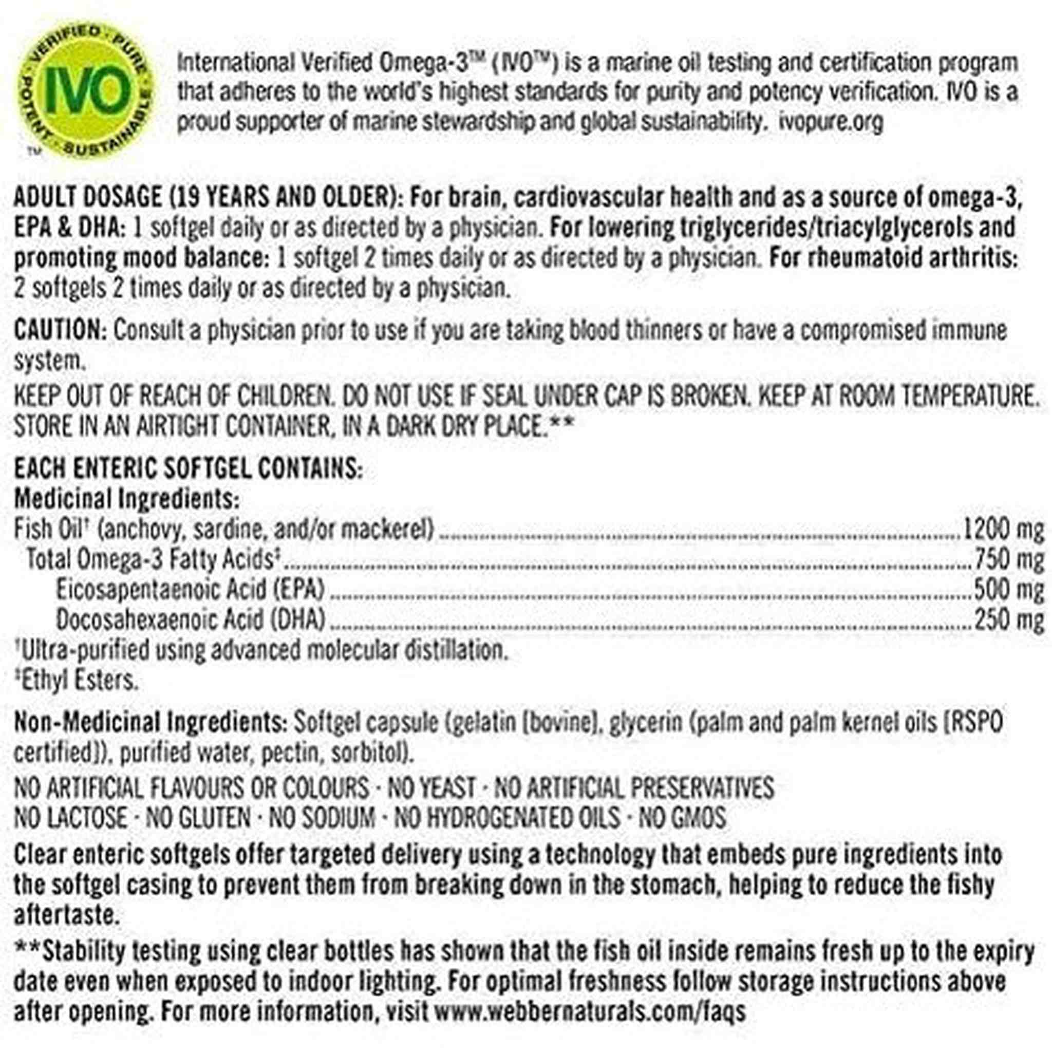 Kirkland Signature Omega-3 Super Concentré 1200mg – 330 Gélules Molles