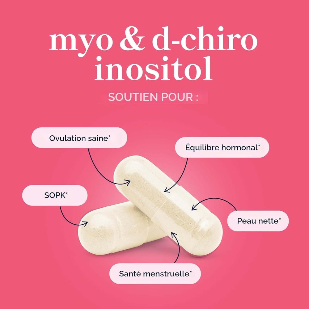 SM Nutrition Inositol Myo-Inositol 2000mg & D-Chiro 50mg – Rapport 40:1 – 120 Capsules