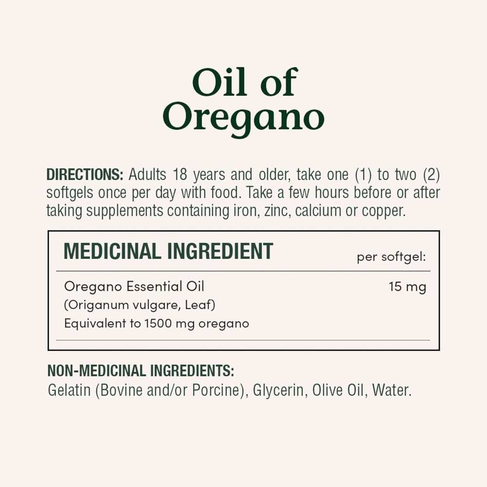 Nature's Bounty Huile d'Origan 1500mg – 90 Softgels