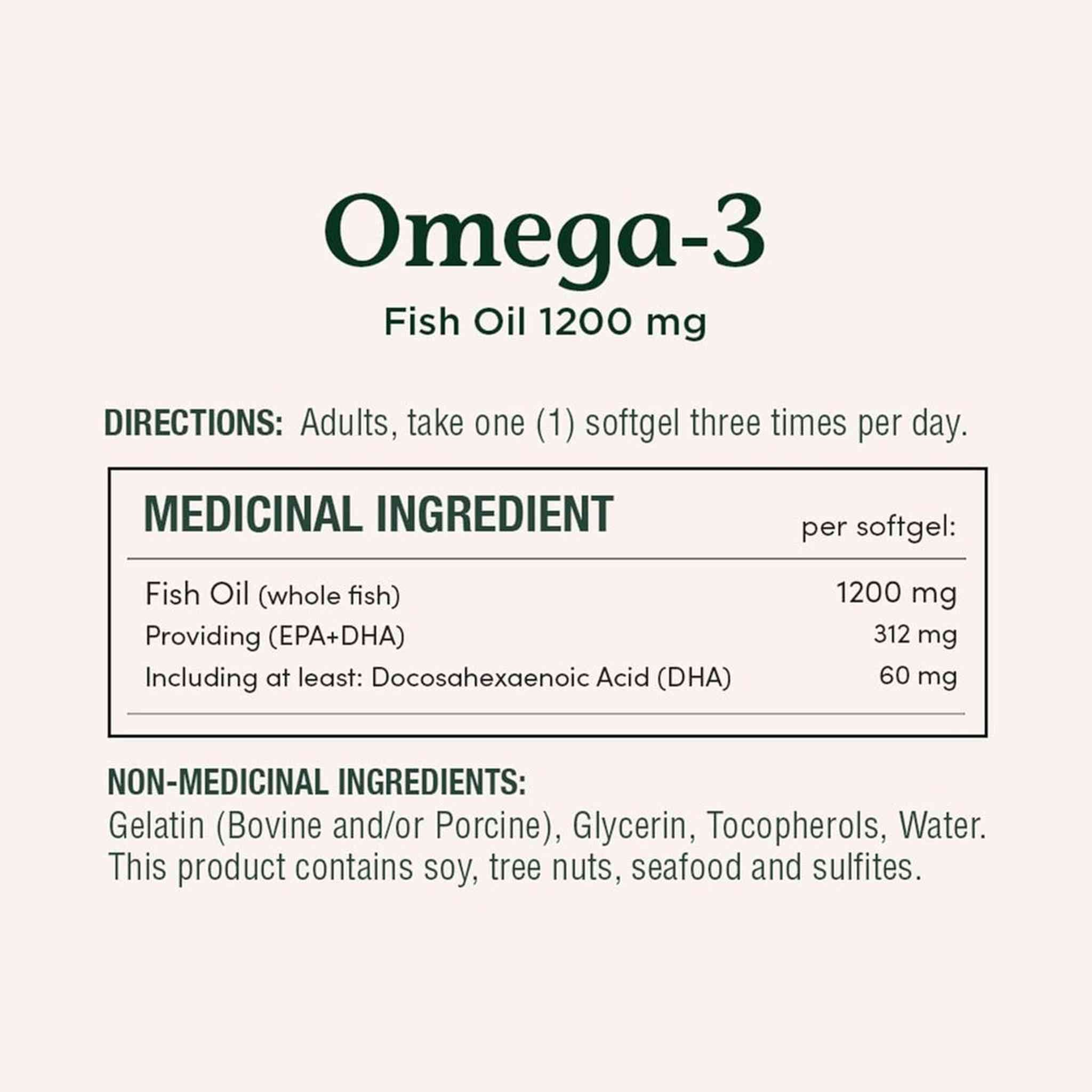 Nature's Bounty Huile de Poisson Omega-3 1200mg – 120 Gélules Molles