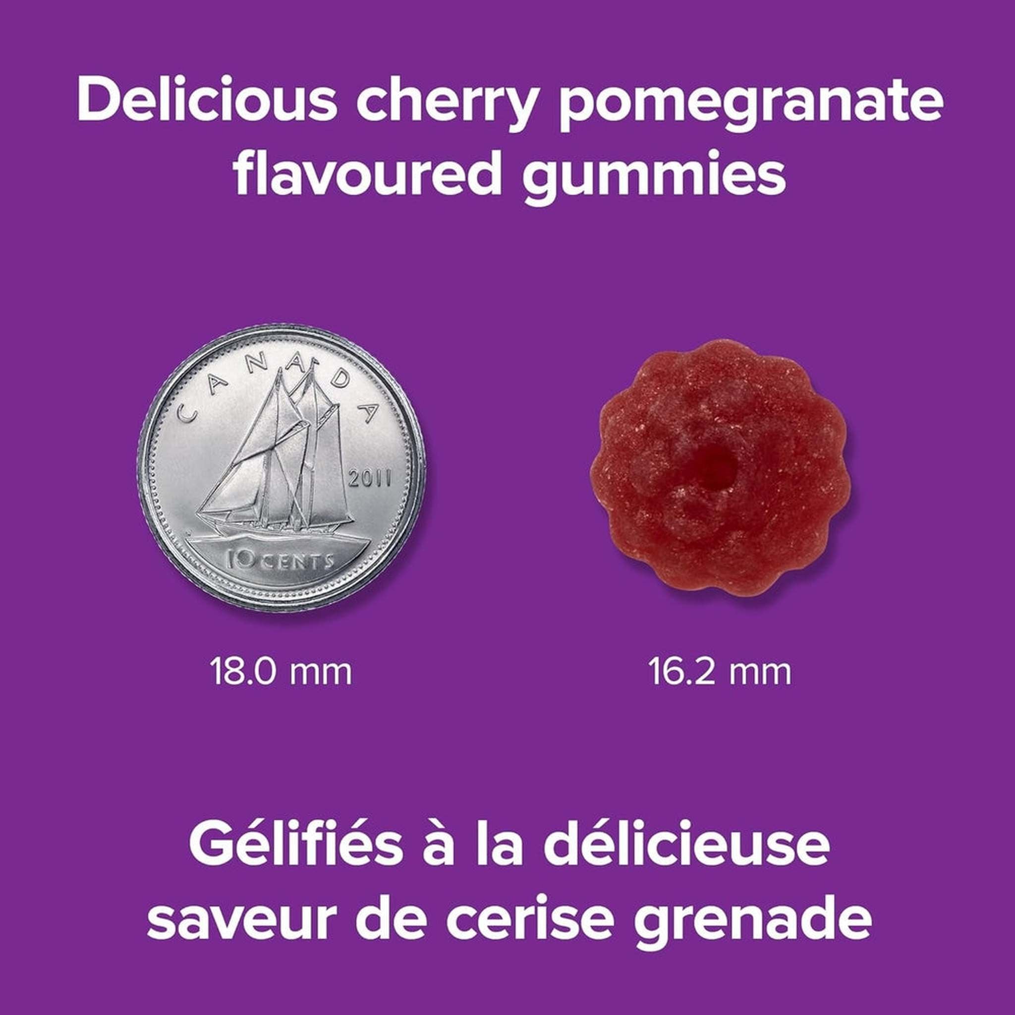 Webber Naturals Mélatonine 10mg Gummy – Cerise & Grenade – 60 Gommes