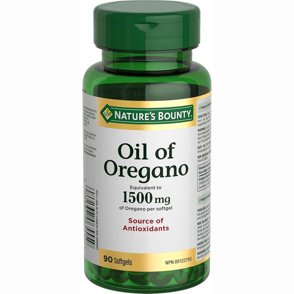 Nature's Bounty Huile d'Origan 1500mg – 90 Softgels