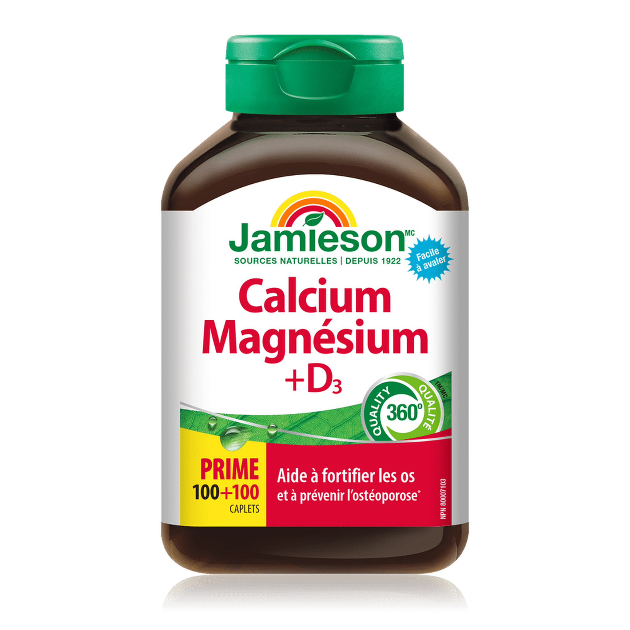 Calcium + Magnésium + Vitamine D3 - Santé Osseuse Optimale | 500 Capsules