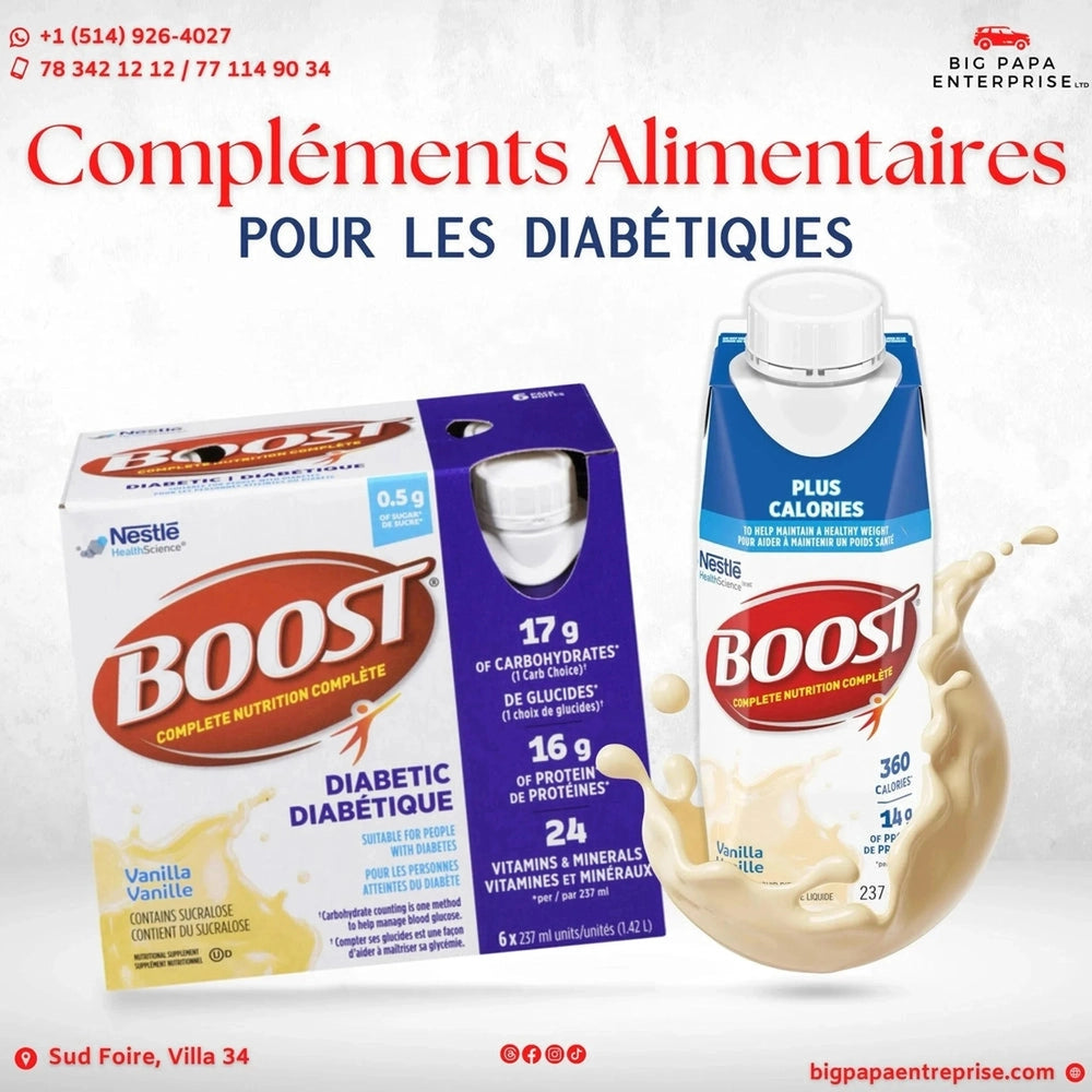 Boost Diabétique - Boisson Nutritive Faible en Sucre | 237ml
