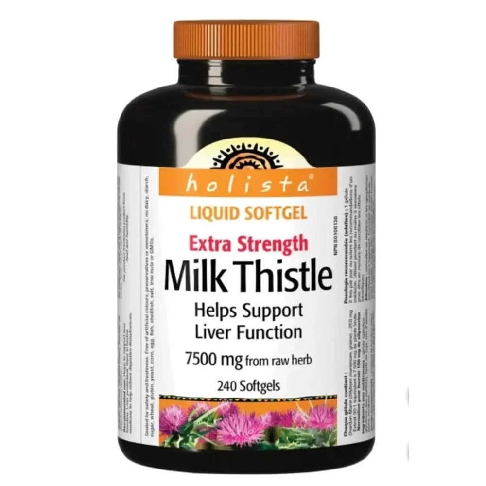 Chardon-Marie 7500mg Extra Fort - Détox Foie | 240 Gélules Douces Holista