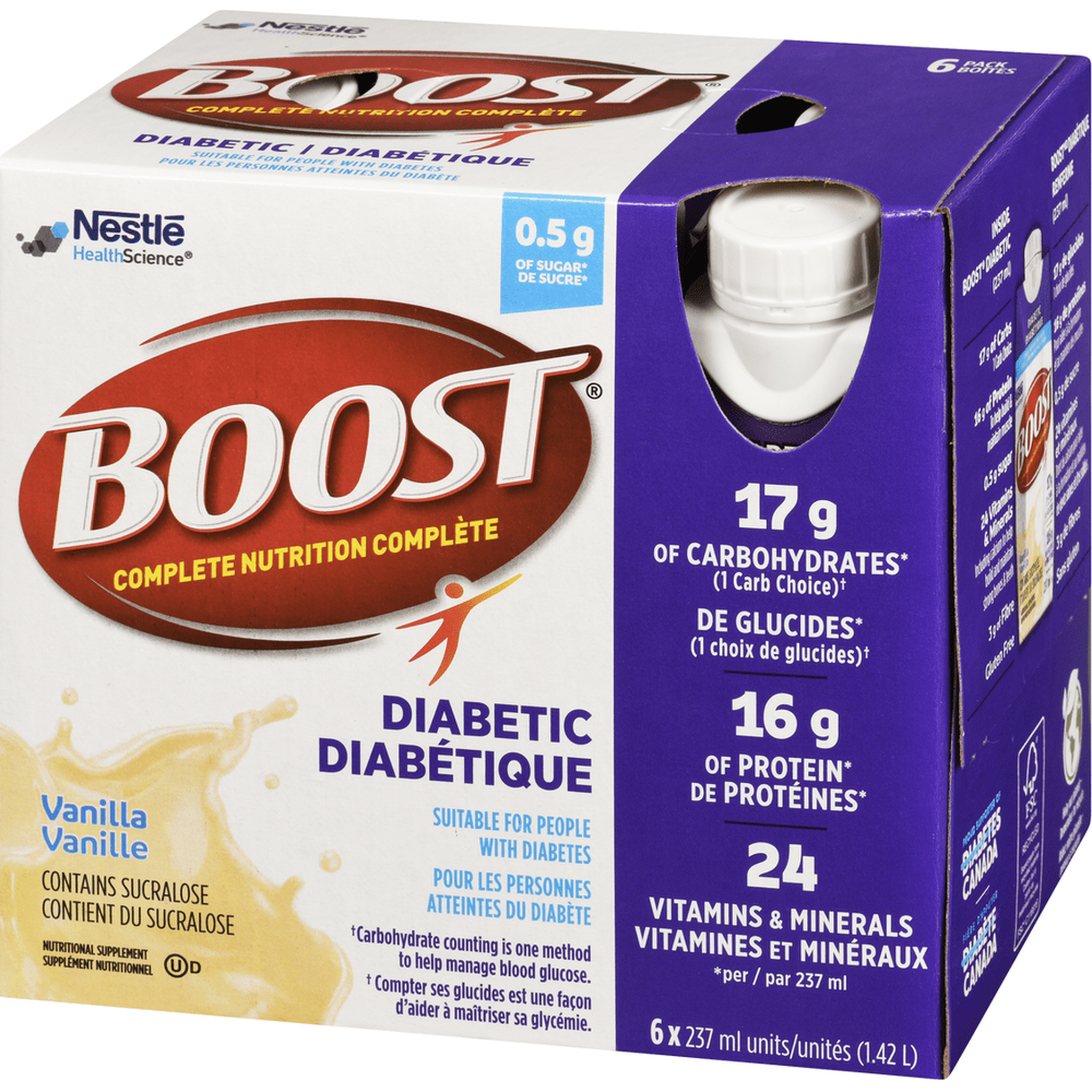 Boost Diabétique - Boisson Nutritive Faible en Sucre | 237ml