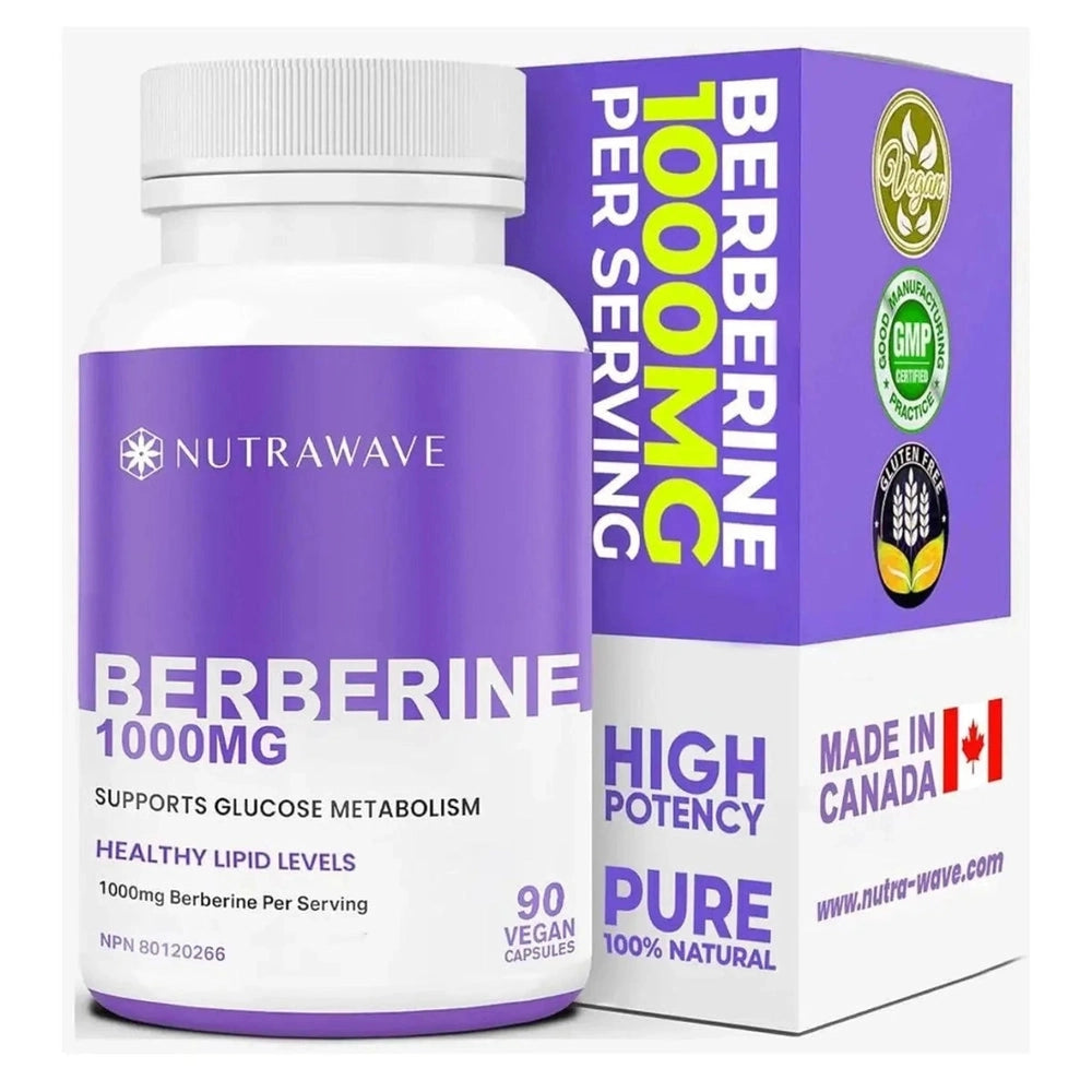 Berberine 1000mg - Glycémie & Métabolisme | 90 Capsules Végétales