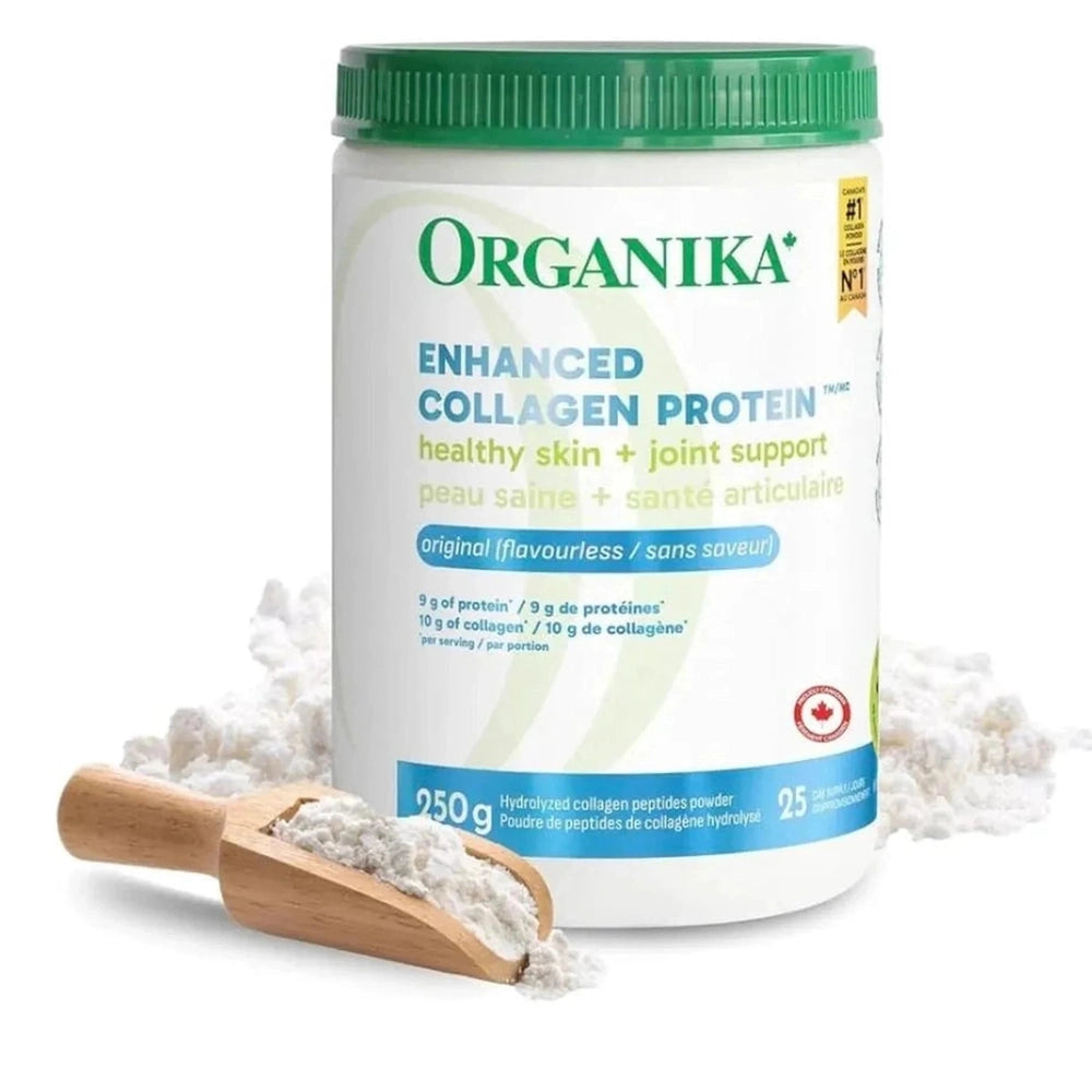 Collagène + Protéine en Poudre Organika 250g - Peau & Muscles | Sans Saveur