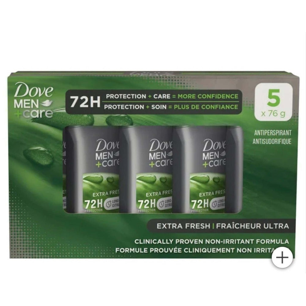 Déodorant Dove Men Stick Pack de 5 - Protection 72H & Fraîcheur