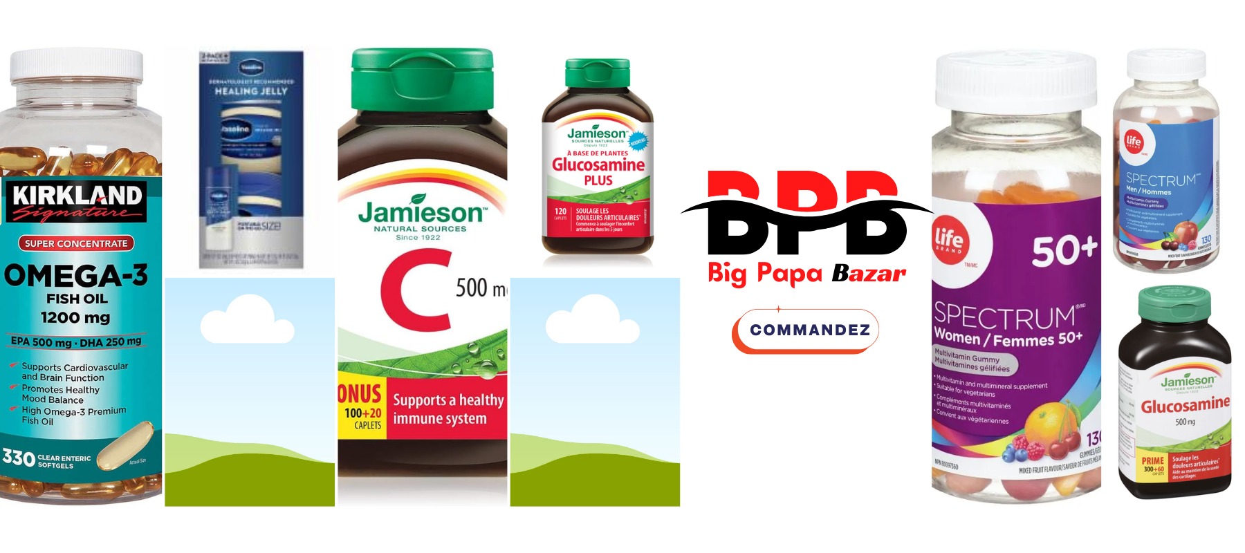 Vitamines et suppléments nutritionnels Big Papa Sénégal
