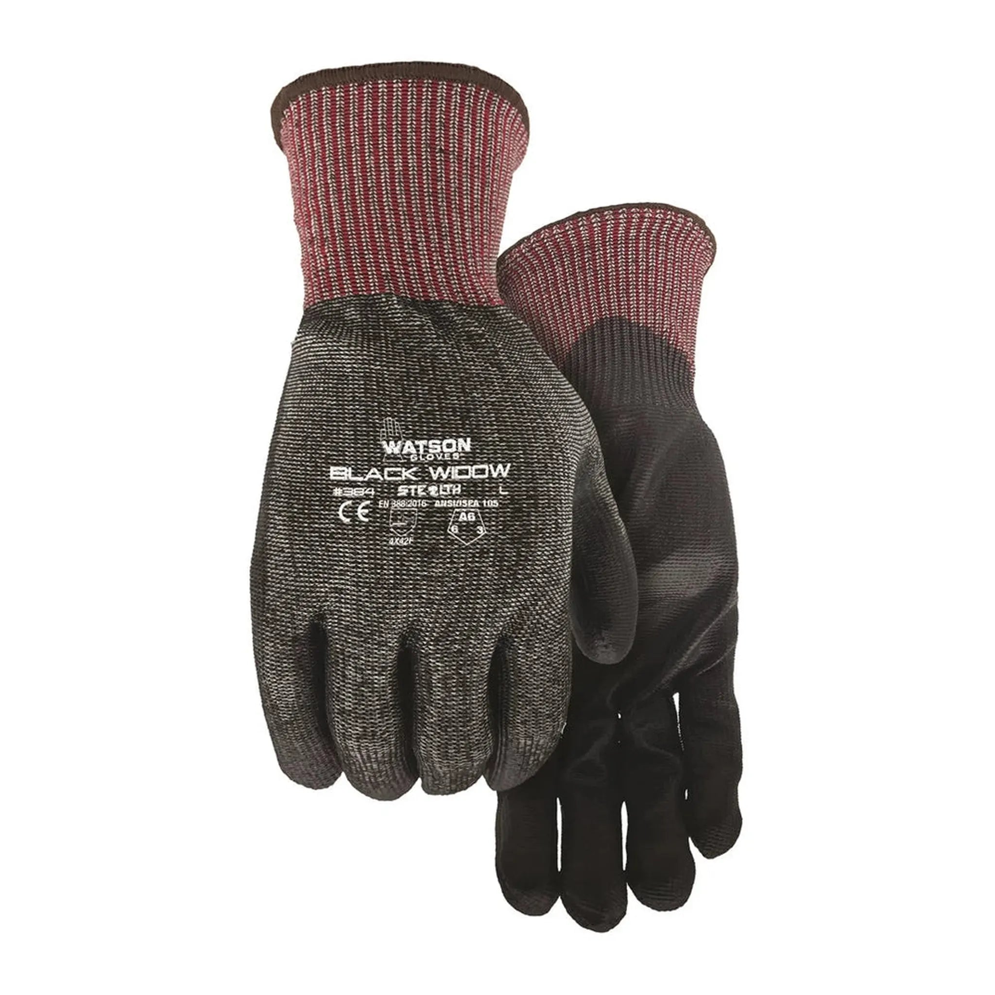 Gants anti-coupure Watson Black Widow – Cut A6 PU Gloves